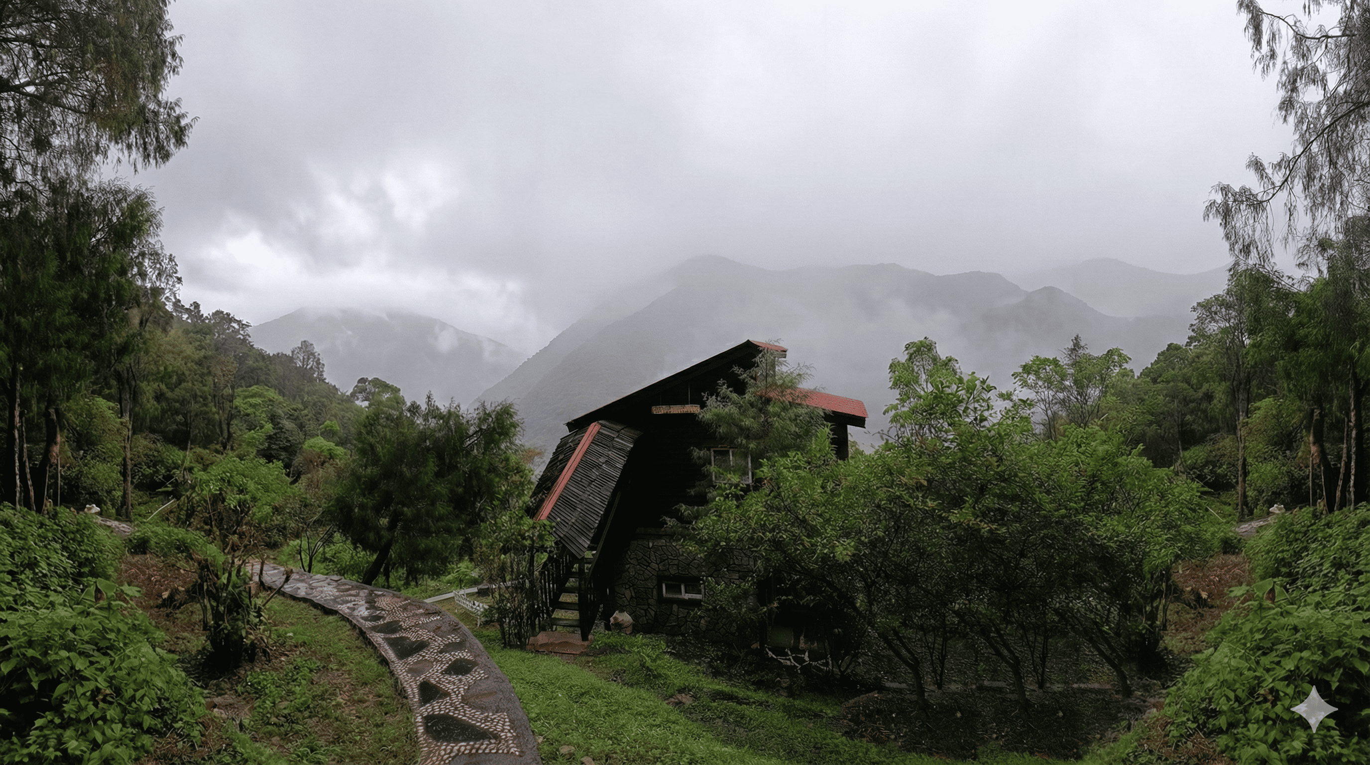 Spot panorámico de Cabañas El Sabino en Pinal de Amoles