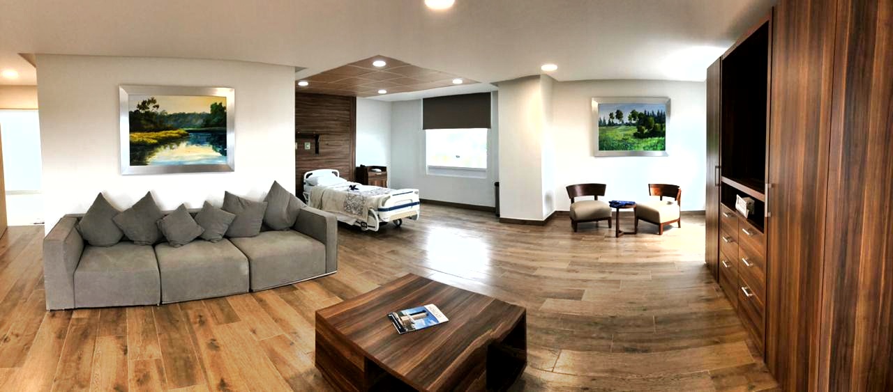 Suite premium con área de descanso